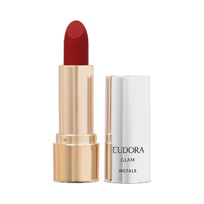 Eudora Glam Metals Batom Cremoso Vermelho Precioso 3,6g