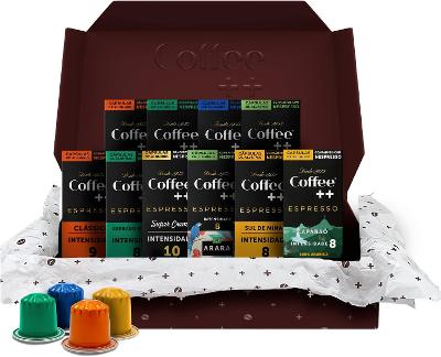 Kit 100 Cápsulas Coffee Mais, compatível com Nespresso Variedades