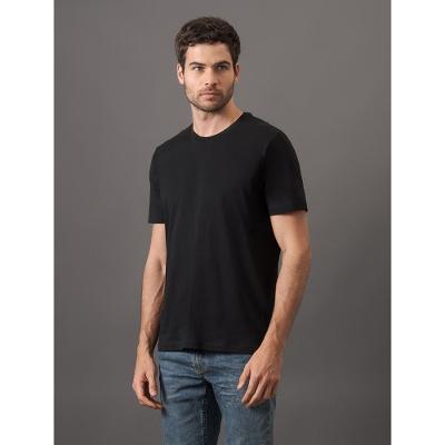 Camiseta Masculina de Algodão Essentials Minimalista Calvin Klein Jeans - Preto