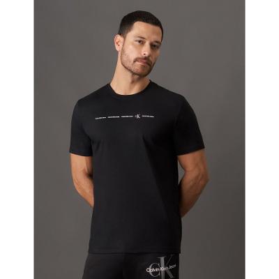 Camiseta Masculina Meia Malha Logo - Preto