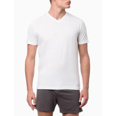 Kit 2 Camisetas Masculinas V-Neck - Branco 2