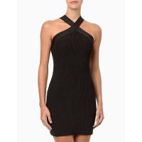 Vestido Feminino Tricot Decote Cruzado Calvin Klein Jeans - Preto - 3
