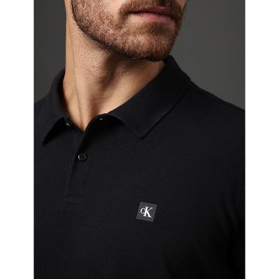 Polo Masculina Manga Curta em Piquet Calvin Klein Jeans - Preto