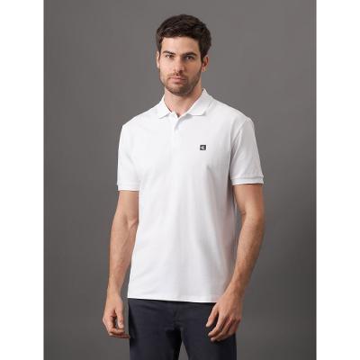 Polo Masculina Manga Curta em Piquet Calvin Klein Jeans - Branco 2