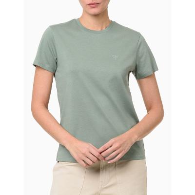 Camiseta Feminina Logo Ômega Calvin Klein Jeans - Verde