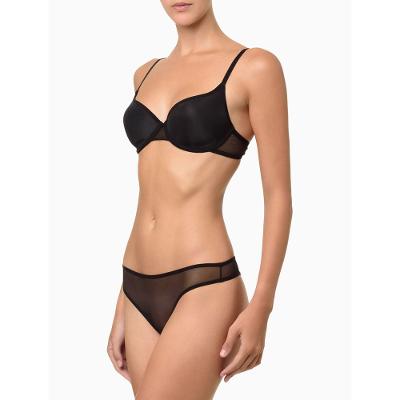 Fio Dental Ck Sheer Marquisette - Preto