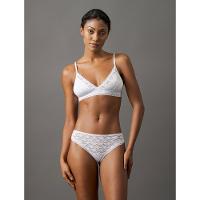 Calcinha Fio Dental Micrologo Lace Calvin Klein Underwear - Branco - 1