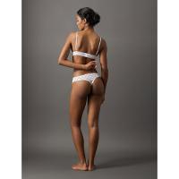 Calcinha Fio Dental Micrologo Lace Calvin Klein Underwear - Branco - 2