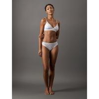 Calcinha Fio Dental Micrologo Lace Calvin Klein Underwear - Branco - 3