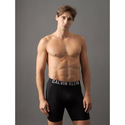 Cueca Long Boxer Intense Power Seamless Calvin Klein Underwear - Preto