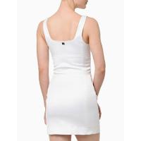 Vestido Feminino Curto Cetim Calvin Klein Jeans - Branco - 1