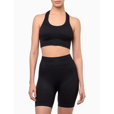 Short Feminino Tonal Logo Seamless Calvin Klein Sport - Preto