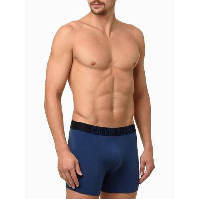 Kit 2 Cuecas Boxer Cotton Intense Power Calvin Klein Underwear - Azul + Preto