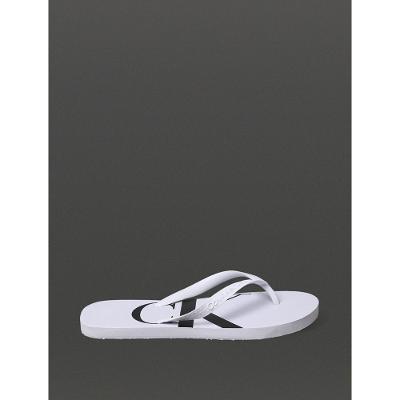 Chinelo Masculino Logo Corrido Calvin Klein Jeans - Branco 2