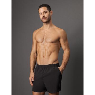 Short D'Água Masculino Elástico Liso Calvin Klein Swimwear - Preto