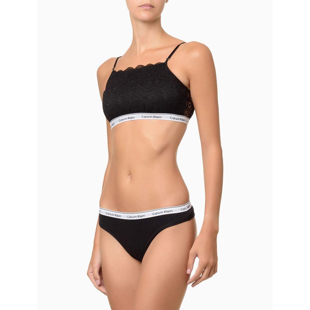 Kit 4 Calcinhas Fio Dental Mini Modern Cotton Calvin Klein Underwear - Branco/Mescla/Azulmedio - 3