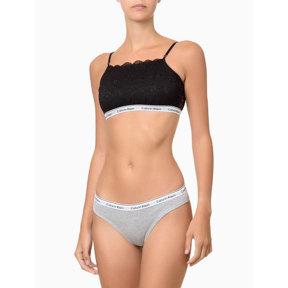 Kit 4 Calcinhas Fio Dental Mini Modern Cotton Calvin Klein Underwear - Branco/Mescla/Azulmedio - 7