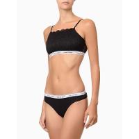 Kit 4 Calcinhas Fio Dental Mini Modern Cotton Calvin Klein Underwear - Branco/Mescla/Azulmedio - 3