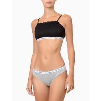 Kit 4 Calcinhas Fio Dental Mini Modern Cotton Calvin Klein Underwear - Branco/Mescla/Azulmedio - 7