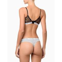 Kit 4 Calcinhas Fio Dental Mini Modern Cotton Calvin Klein Underwear - Branco/Mescla/Azulmedio - 6