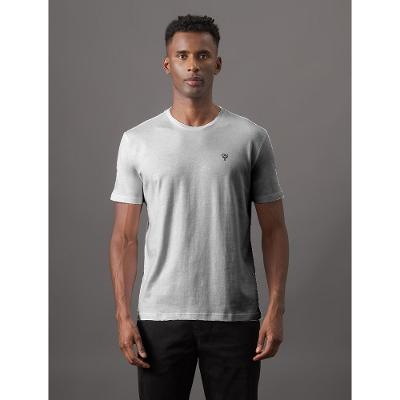 Camiseta Masculina Estampa Ômega No Peito Calvin Klein Jeans - Mescla