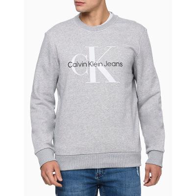 Casaco Masculino Moletom Gola Careca Calvin Klein Jeans - Mescla