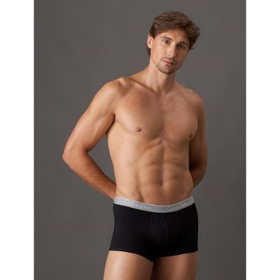 Kit 2 Underwear Trunk Cintura Baixa de Algodão Clássica Cuecas Calvin Klein - Preto