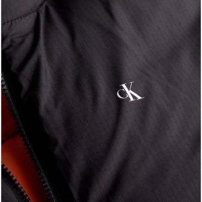 Jaqueta Masculina Dupla Face Logo No Peito Calvin Klein - Preto