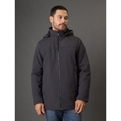 Jaqueta Masculina Clássica Com Capuz Calvin Klein Jeans - Chumbo