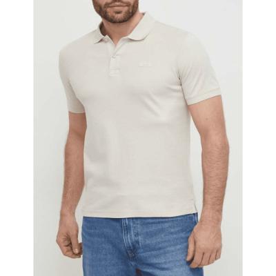 Polo Masculina Manga Curta Smooth Calvin Klein - Off White