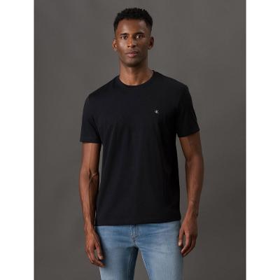 Camiseta Masculina  Patch Calvin Klein Jeans - Preto