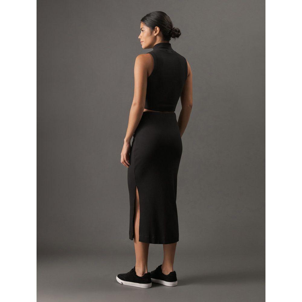 Blusa Feminina Sem Manga em Ribana Calvin Klein Jeans - Preto - 2