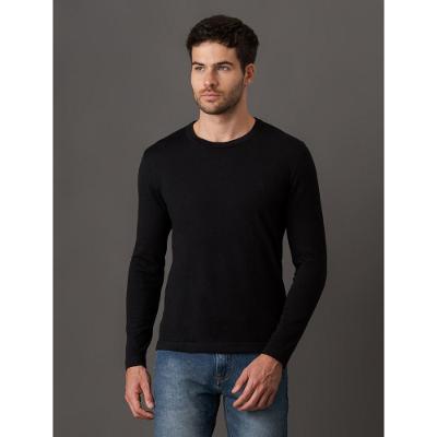 Tricot Masculino Cashmere Gola Careca Calvin Klein Jeans - Preto