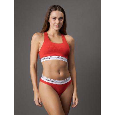 Calcinha Tanga Modern Cotton Calvin Klein Underwear - Vermelho