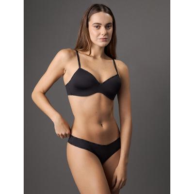 Calcinha Tanga Soft Micrologo Calvin Klein Underwear - Preto
