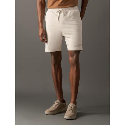 Bermuda Masculina Moletom Box Calvin Klein Jeans - Areia