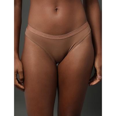 Calcinha Tanga Soft Lace Calvin Klein Underwear - Capuccino