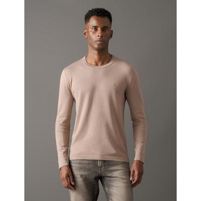 Tricot Masculino Cashmere Gola Careca Calvin Klein Jeans - Caqui Medio