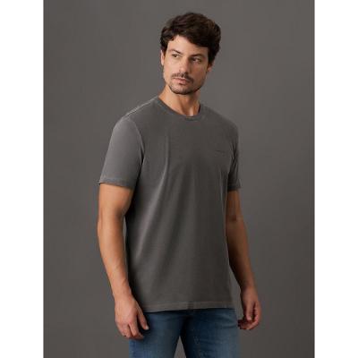 Camiseta Masculina Ski Back Frame Calvin Klein Jeans - Chumbo