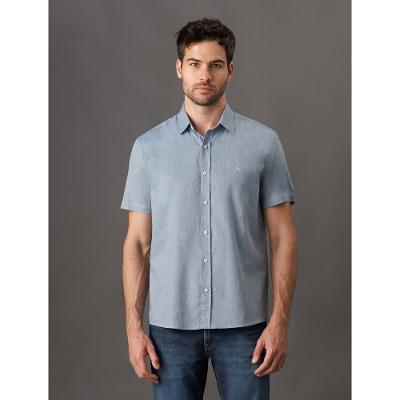 Camisa Masculina Slim Com Bolso Calvin Klein Jeans - Indigo