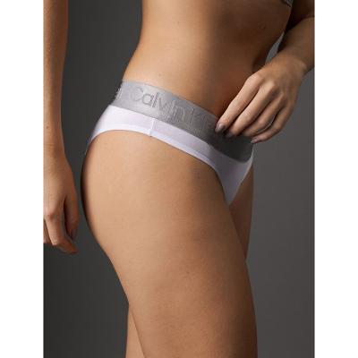Calcinha Tanga Pima Contton Calvin Klein Underwear - Branco