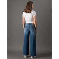 Calça Jeans Feminina Wide Led Cropped Calvin Klein Jeans - Azul Médio - 2