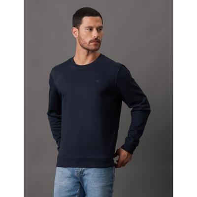 Casaco Masculino Moletom Bordado Calvin Klein Jeans - Marinho