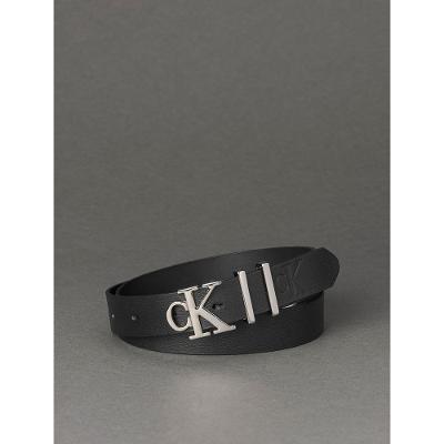 Cinto Feminino Couro Fivela Calvin Klein Jeans - Preto