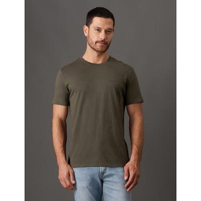 Camiseta Masculina Logo Básico Calvin Klein Jeans - Militar