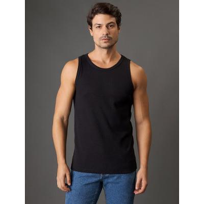 Regata Masculina Ribana Monograma Calvin Klein Jeans - Preto