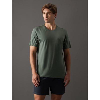 Camiseta Masculina Re Issue Peito Calvin Klein Jeans - Verde Médio