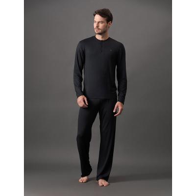 Pijama Masculino Manga Longa e Calça Modal Calvin Klein Underwear - Preto
