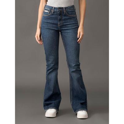 Calça Jeans Feminina Flare Algodão Regenerativo Calvin Klein Jeans - Marinho