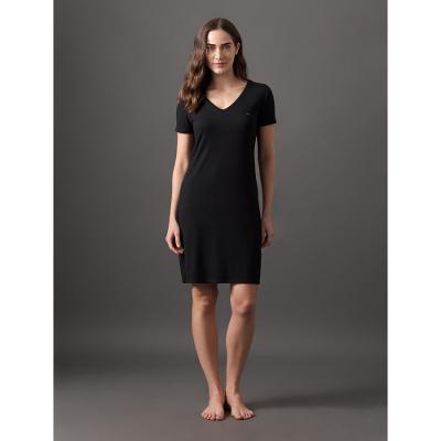 Camisola Feminina Curta Canelada Calvin Klein Underwear - Preto